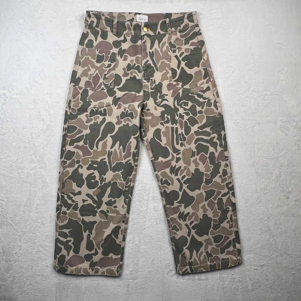 Kori America Duck Camo Barrel Leg Jeans