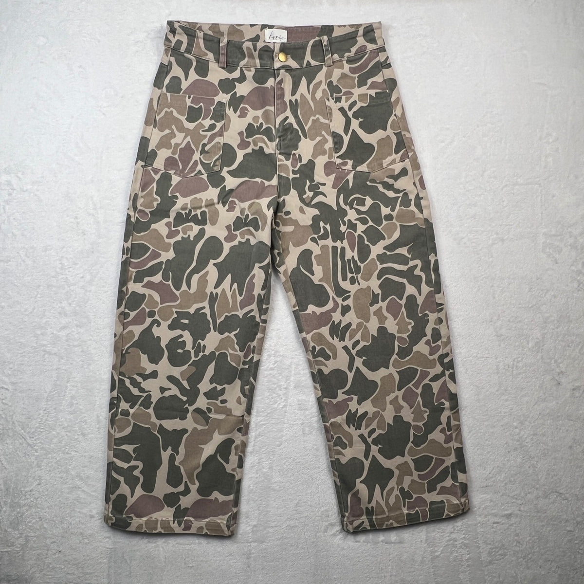 Kori America Duck Camo Barrel Leg Jeans